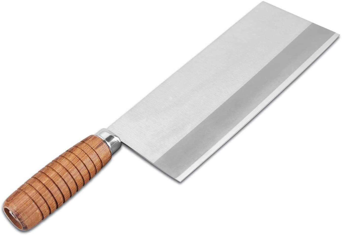 SHI BA ZI ZUO Coltello da chef cinese da 8 pollici, coltello da cucina sottile e leggero Coltello per verdure in acciaio inossidabile Lama antiaderente, F208-2