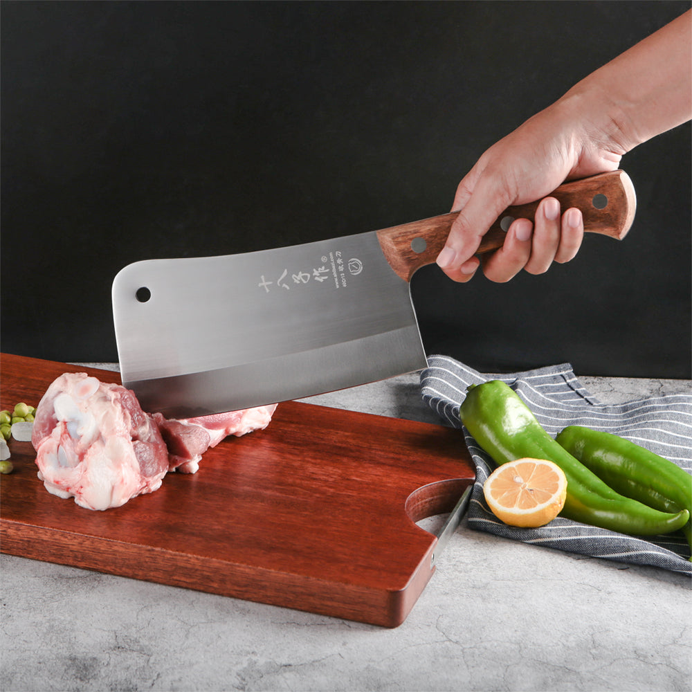 SHI BA ZI ZUO Coltello da macellaio per carne resistente per tagliare ossa robusto coltello da cucina