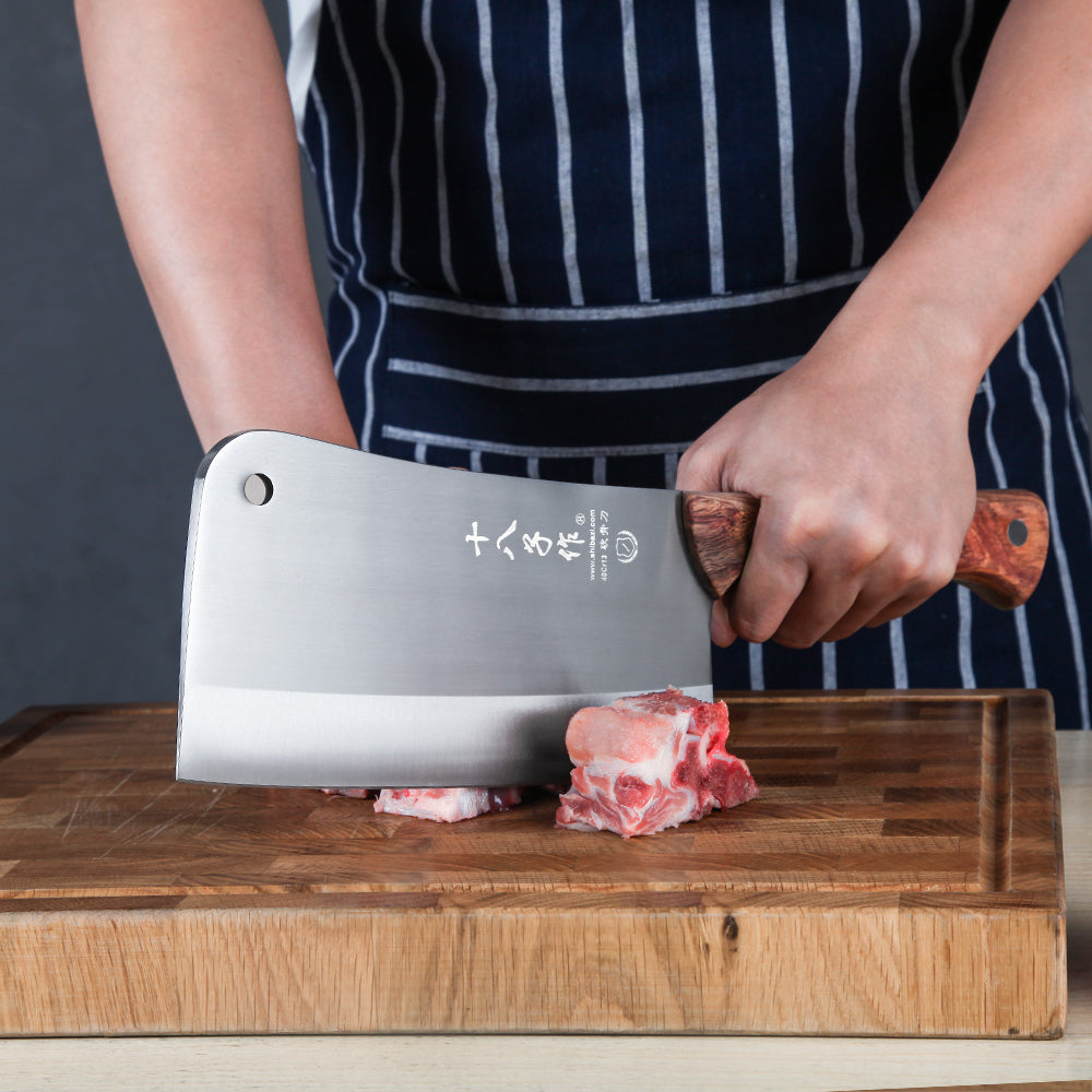 SHI BA ZI ZUO Coltello da macellaio per carne resistente per tagliare ossa robusto coltello da cucina