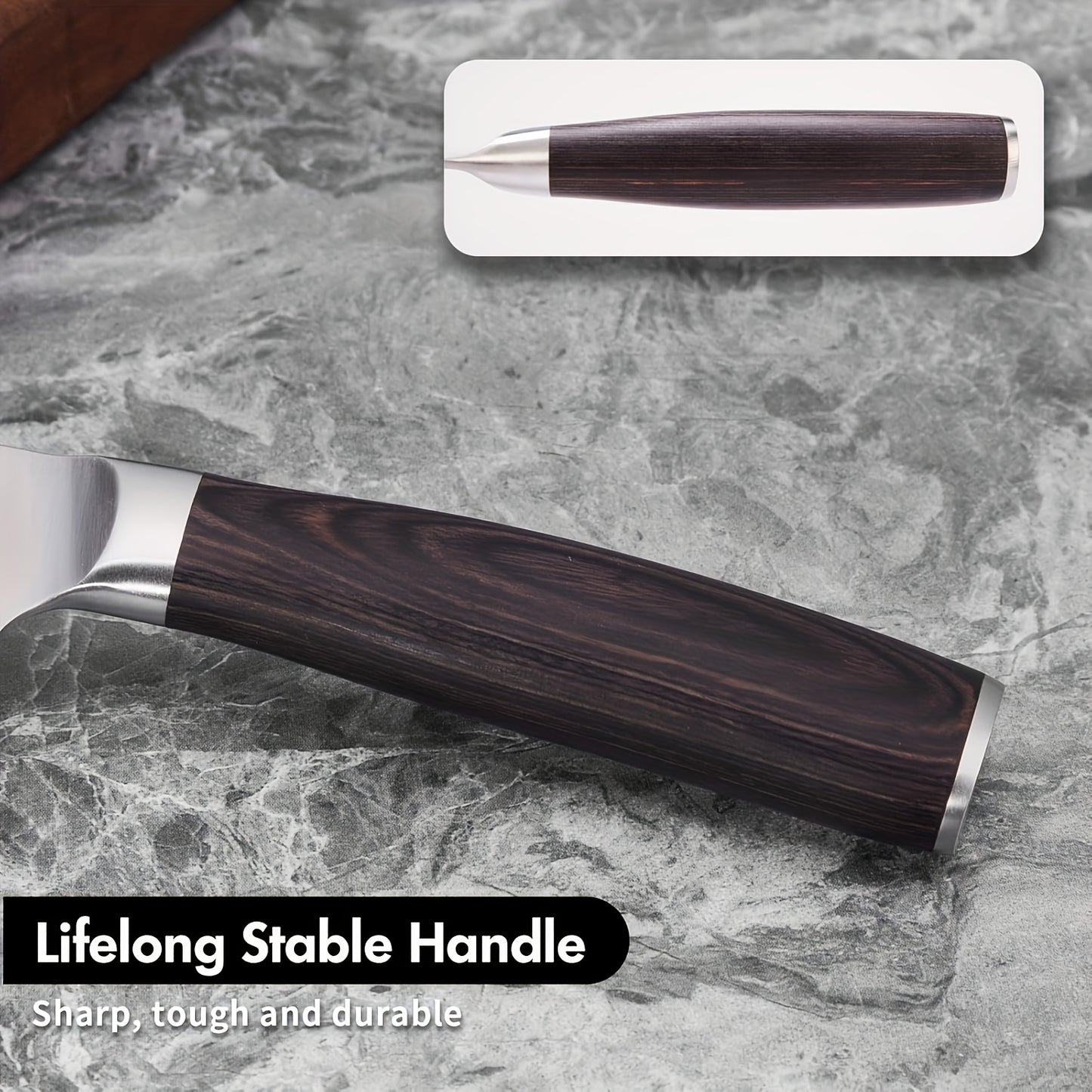 SHI BA ZI ZUO 8 Inches Chefs Knife Meat Knife Stainless Stee